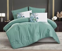 مفرش سرير صيفي راديسون مقاس مزدوج 6 قطع - اخضر