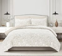 مفرش شتوي كانون فلانيل مفرد ونص 4 قطع رمادي سكري