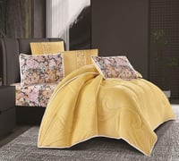 مفرش شتوي شهريار مخمل مفرد ونص 4 قطع-اصغر