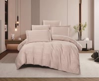 مفرش سرير فندقي رافلز حشوة متحركة مفرد ونص 5 قطع -...