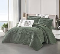 مفرش سرير غرام شتوي فرو مع مخمل مفرد ونص 4 قطع زيت...