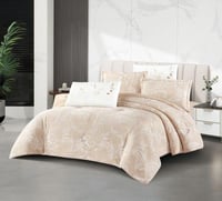 مفرش سارة شتوي فلانيل مخمل مزدوج 6 قطع مشجر ليزر د...