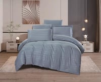 مفرش سرير فندقي رافلز حشوة متحركة مفرد ونص 5 قطع -...