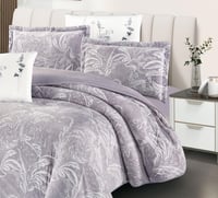 مفرش سارة شتوي فلانيل مخمل مزدوج 6 قطع مشجر ليزر د...