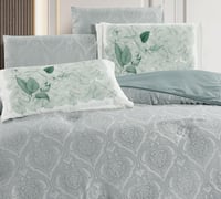 مفرش صيفي ناهد مفرد ونص اخضر فيروزي 4 قطع فاخرة