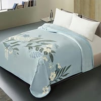 بطانية شتوي كانون مشجر 4.2 كجم مزدوج - رمادي ازرق