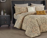 مفرش تيران صيفي طقم مزدوج 9 قطع تصميم بفخامة وجودة