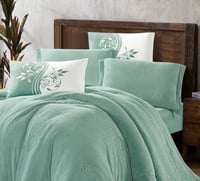 مفرش سرير شتوي جاكاراندا مخمل مزدوج 6 قطع لون فيرو...