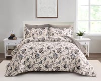 مفرش شتوي دونا فلانيل بيج مشجر بني كانون مزدوج 6 ق...