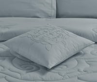 مفرش سرير صيفي كانون قطن 100% مزدوج 10 قطع - ازرق