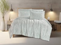 لحاف شتوي كانون مخمل فلانيل مفرد ونص طقم 4 قطع - ا...