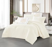 مفرش سرير غرام شتوي فرو مع مخمل مزدوج 6 قطع سكري