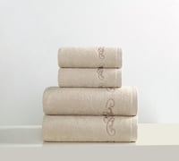 طقم ارواب ومناشف حمام 12 قطعة قطن 100%