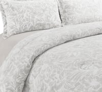 مفرش شتوي كانون فلانيل مزدوج 6 قطع رمادي فاتح