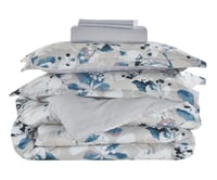 مفرش كانون فندقي قطن - الرمادي مشجر مزدوج 6 قطع