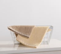 طقم ارواب ومناشف حمام 12 قطعة قطن 100% بني وبيج