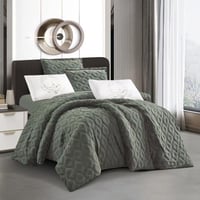 مفرش سرير بردى شتوي فرو الأرنب و مخمل مفرد ونص 4 ق...