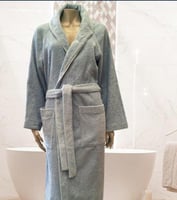 روب استحمام قطن -سماوي