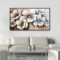 لوحة جدارية بتصميم ورد مودرن