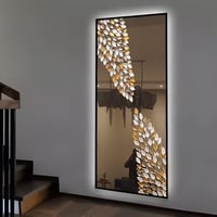 لوحة مرايا جداريه برسومات جبسية