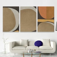 طقم من 3 لوحات بصميم مودرن