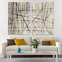 طقم مكون من عدد لوحتين بتصميم مودرن