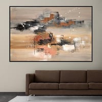 لوحة جدارية تجريدية بتصميم مودرن