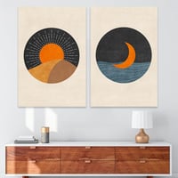 طقم مكون من عدد لوحتين بتصميم مودرن