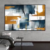 لوحة جدارية تجريدية بتصميم مودرن