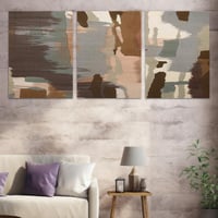 طقم من 3 لوحات بتصميم مودرن