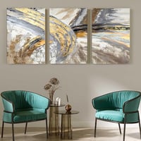 طقم من 3 لوحات بصميم مودرن