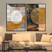 طقم مكون من عدد لوحتين بتصميم مودرن