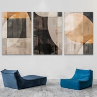 طقم من 3 لوحات بصميم مودرن