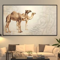 لوحة فنية - الإبل