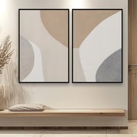 طقم مكون من عدد لوحتين بتصميم مودرن