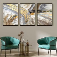 طقم من 3 لوحات بصميم مودرن