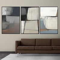 طقم من 3 لوحات بصميم مودرن