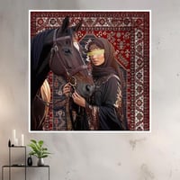 لوحة جدارية بتصميم سجاد