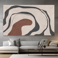 لوحة جدارية تجريدية بتصميم مودرن