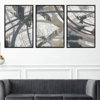 طقم من 3 لوحات بتصميم مودرن