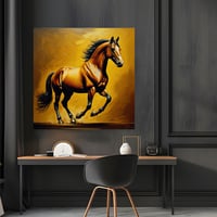 لوحة خيول بتصميم مودرن