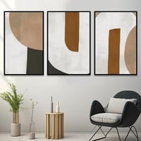 طقم من 3 لوحات بصميم مودرن