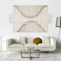 لوحة جدارية فن تجريدي مقسمة