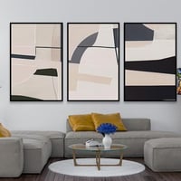 طقم من 3 لوحات بصميم مودرن