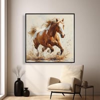 لوحة خيول بتصميم مودرن