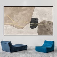 لوحة جدارية تجريدية بتصميم مودرن