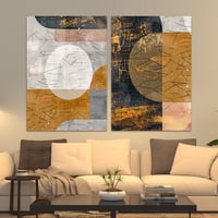 طقم مكون من عدد لوحتين بتصميم مودرن