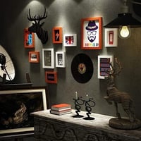 مجموعة إطارات حائط -مميزه بمجسم لرأس غزال عدد 12 ق...