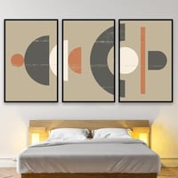 طقم من 3 لوحات بصميم مودرن