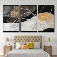 طقم من 3 لوحات بصميم مودرن